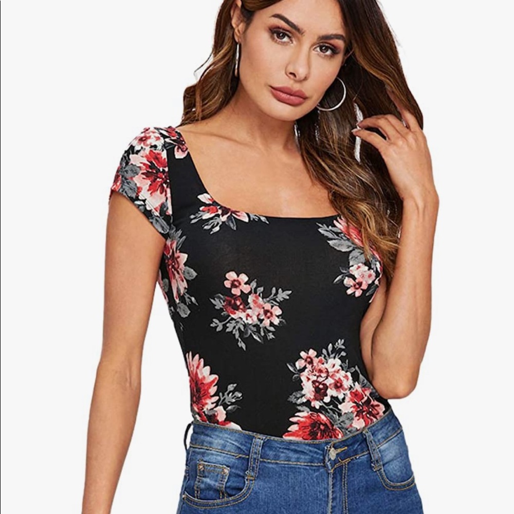 SOLD*Final price *Black floral cotton shirt